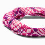 Pink Geometric Print Knotted Headband,