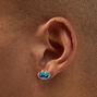Sterling Silver Disney Stitch Christmas Sunglasses Enamel Stud Earrings,