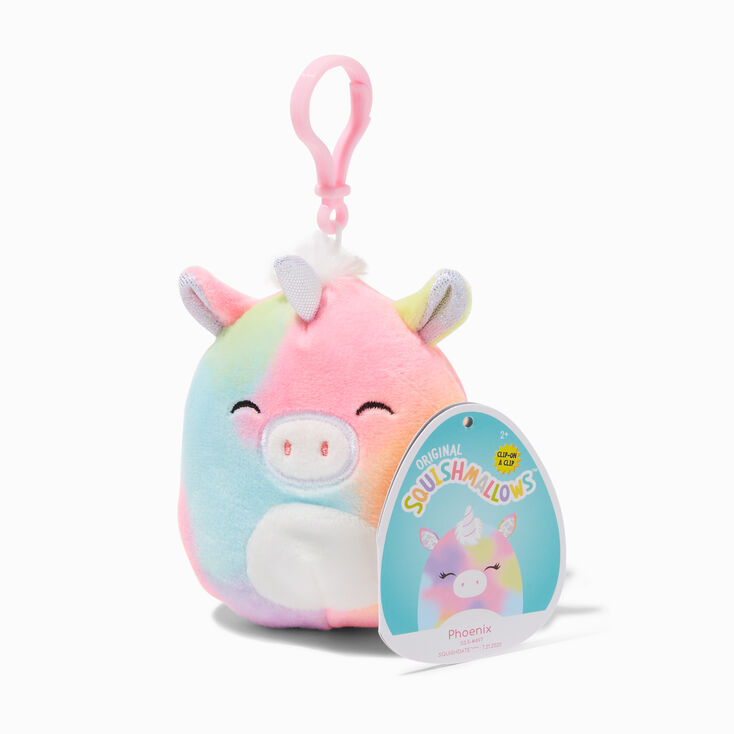 Squishmallows&trade; 3.5&#39;&#39; Phoenix the Unicorn Plush Bag Clip,