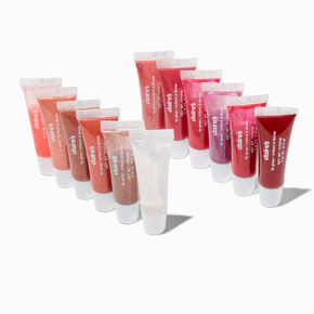 12 Days of Gloss Mini Lip Gloss Set - 12 Pack,