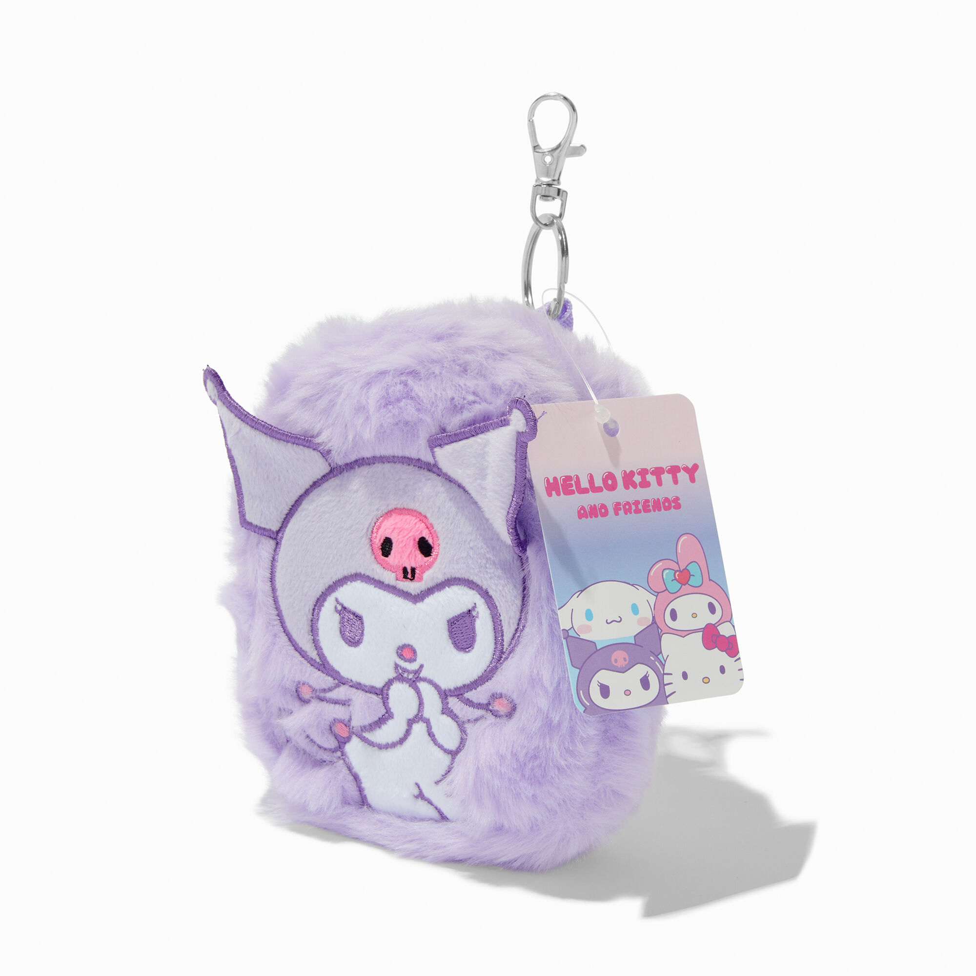 View Claires Hello Kitty And Friends Kuromi Plush Backpack Keyring information