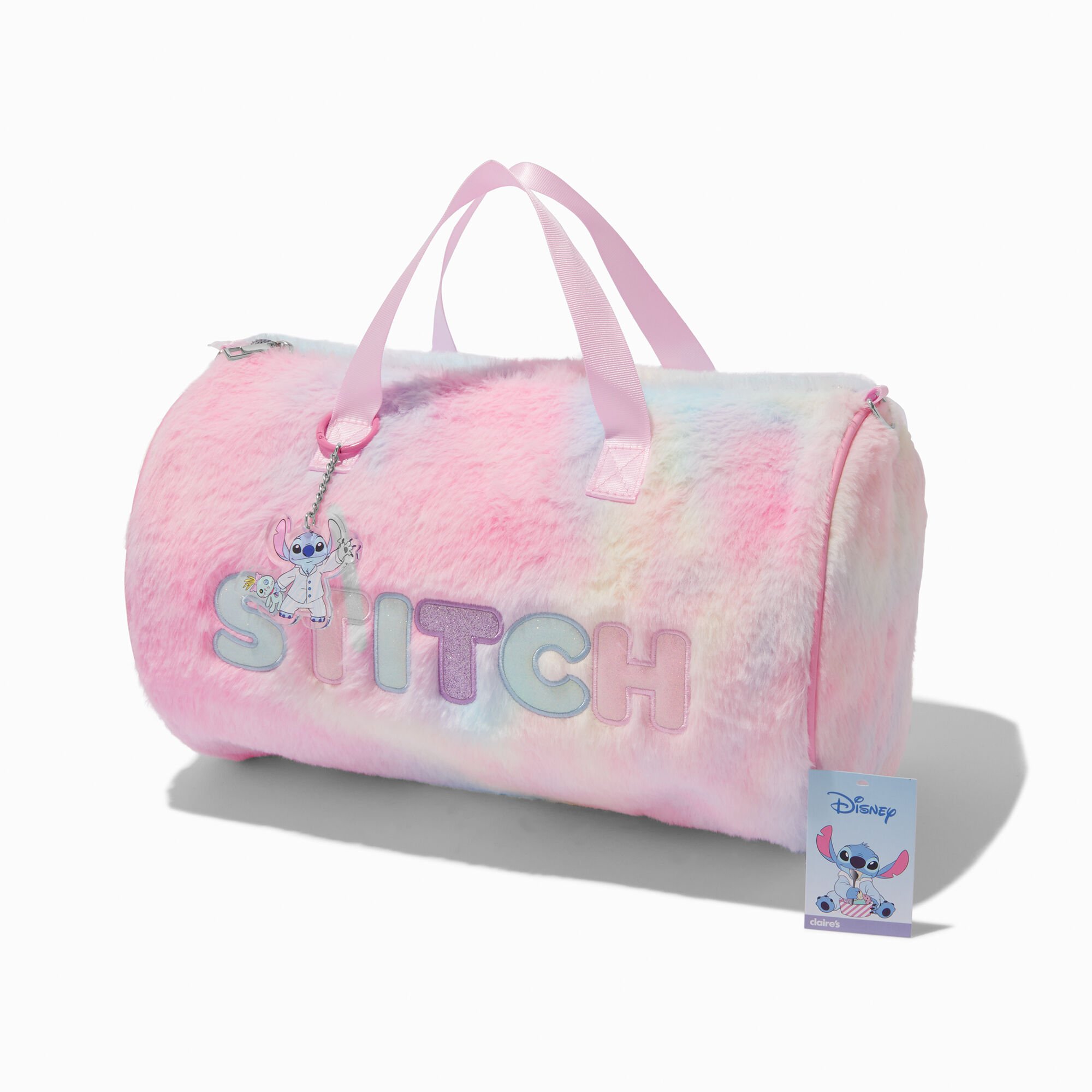 Sac en toile soirée pyjama en fausse fourrure en exclusivité chez Claire's Disney Stitch,