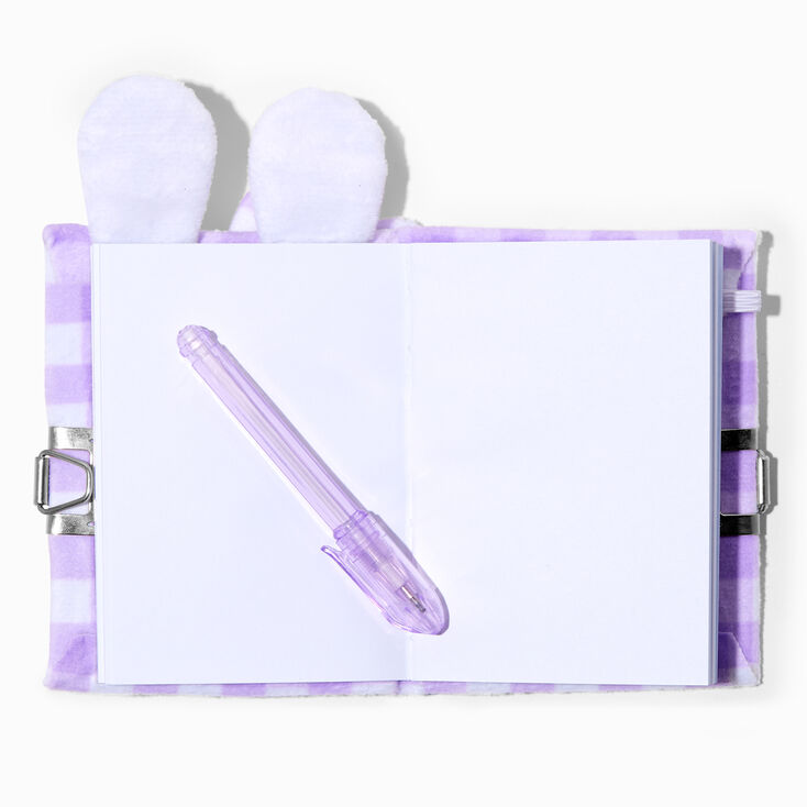 Claire&#39;s Club Bunny Carrot Mini Plush Lock Diary,