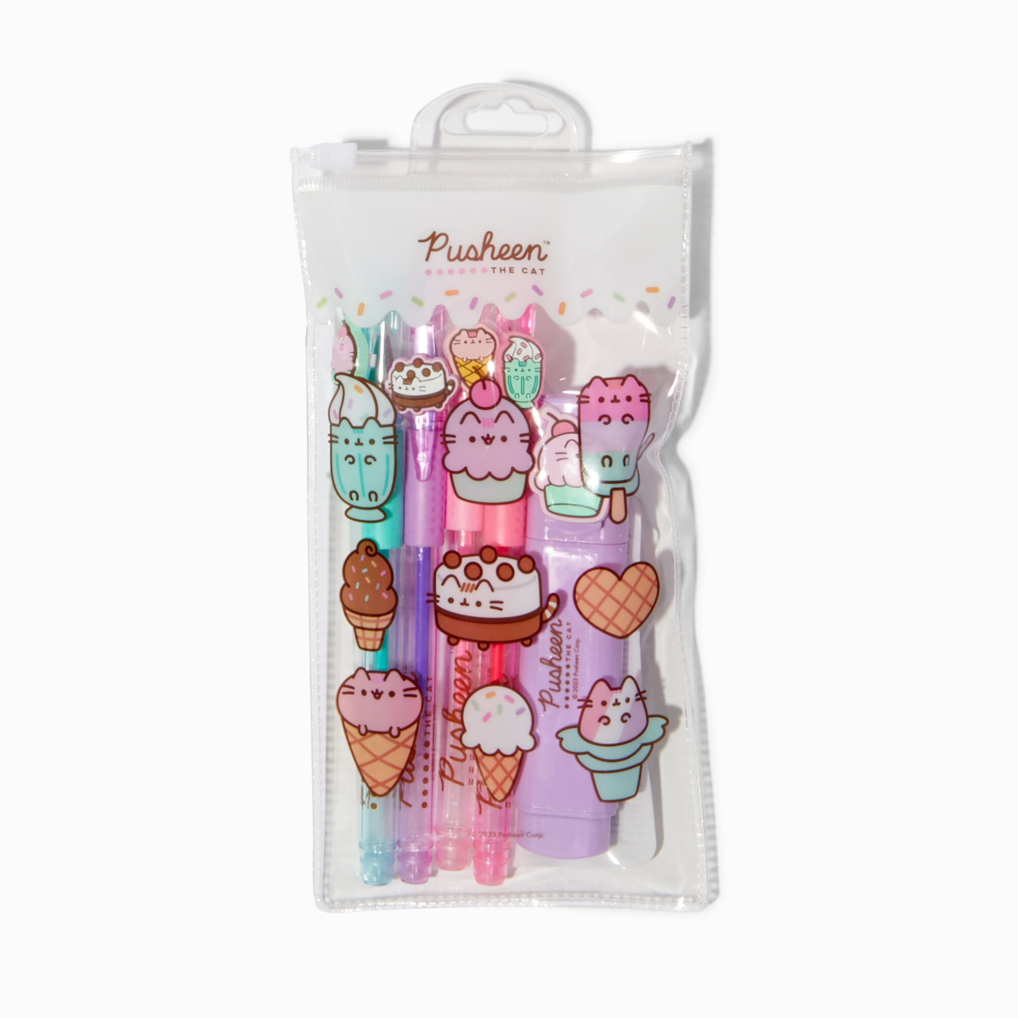 View Claires Pusheen Pen Set 5 Pack information