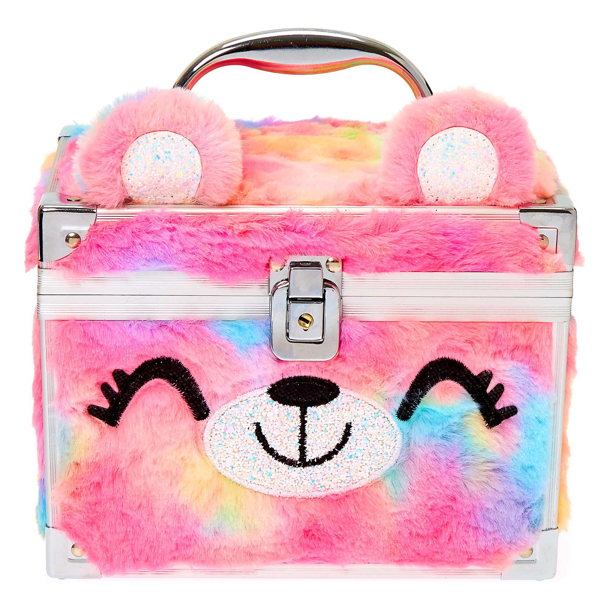 Sugar The Bear Rainbow Plush Lock Box Claire S Us