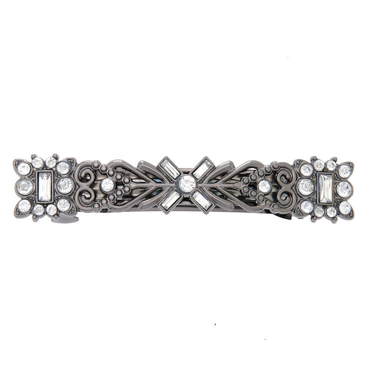 Claire's Barrette à cheveux avec strass style déesse grecque couleur hématite