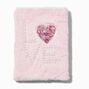 Pink Gemstone Heart Furry Pink Notebook,