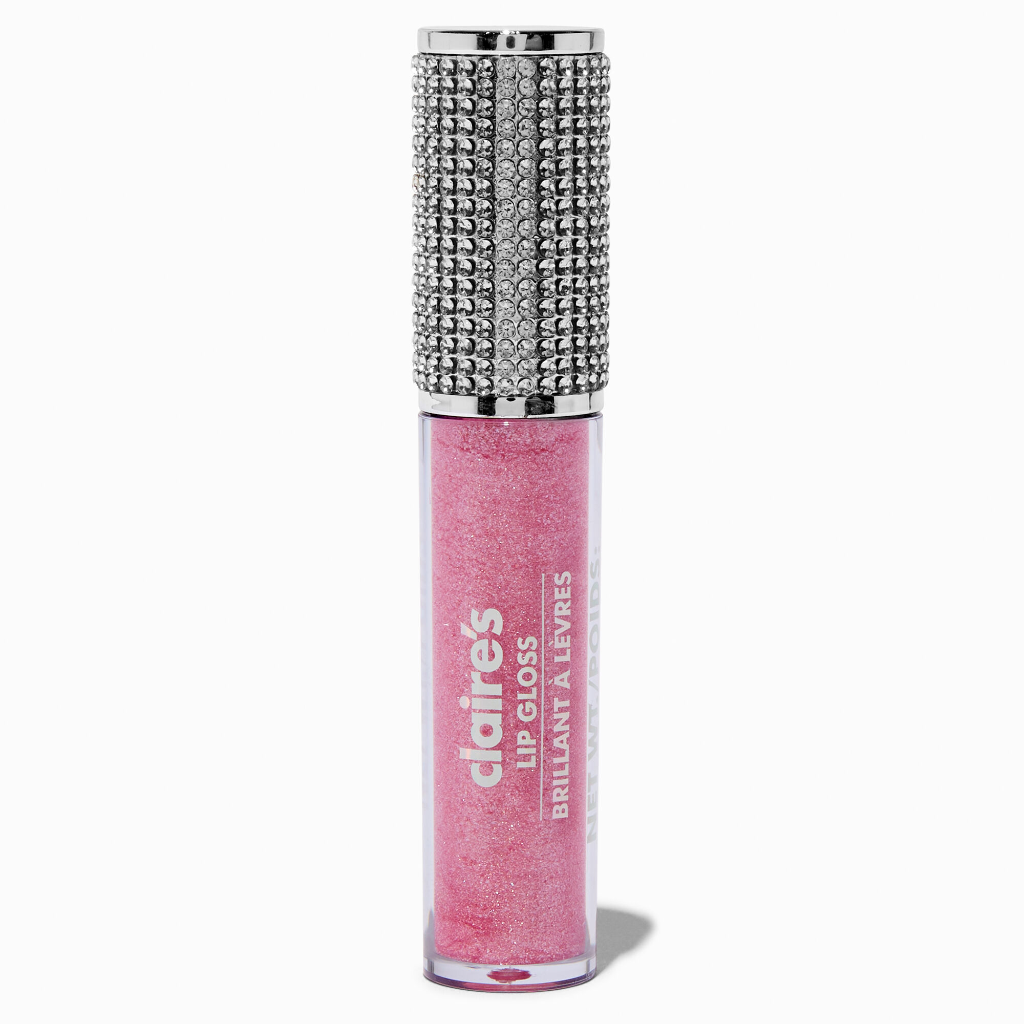 View Claires Shimmer Bling Glitter Lip Gloss Wand Pink information