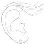 Sterling Silver Celestial Stud Earrings - 3 Pack,