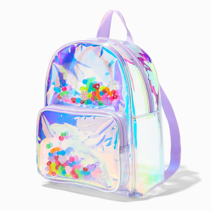 Holographic Y2K Shaker Mini Backpack | Claire's