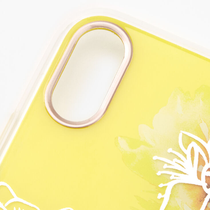 Yellow Floral Phone Case - Fits iPhone XR,