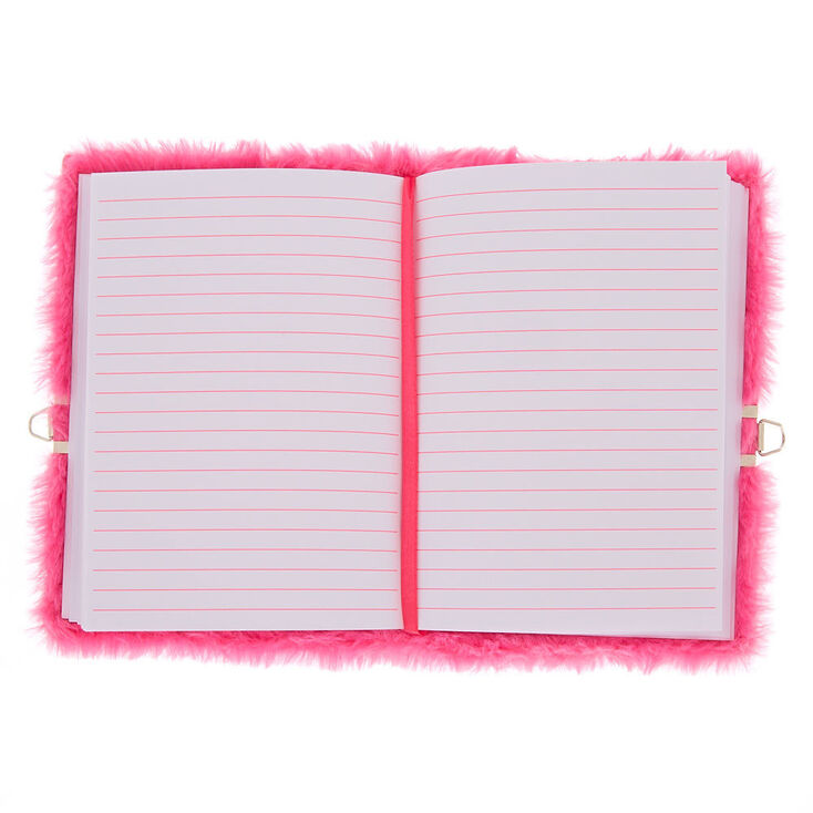 Miss Glitter the Unicorn Plush Lock Diary - Pink,