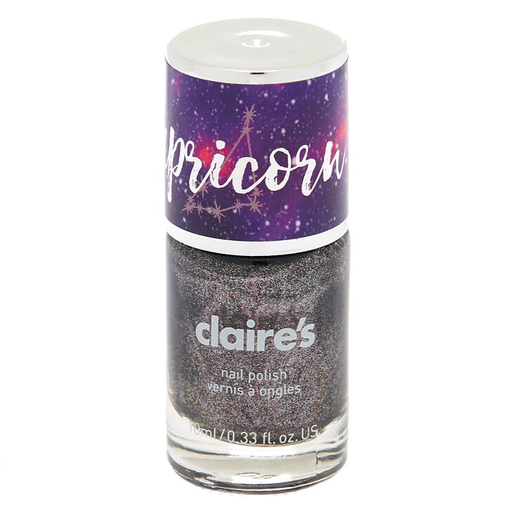 Zodiac Nail Polish - Capricorn | Claire's US Vector design element isolated on white background.