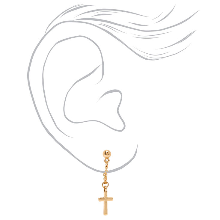 Gold Cross Celestial Mixed Earrings - 6 Pack,