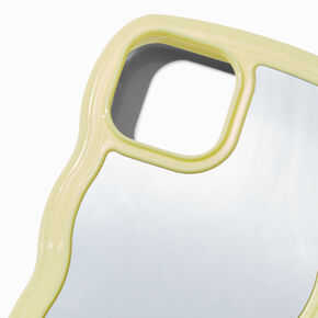 Yellow Trim Wavy Mirror Phone Case - Fits iPhone&reg; 13/14/15,