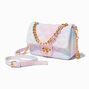 Quilted Pastel Ombr&eacute; Dual Strap Crossbody Bag,