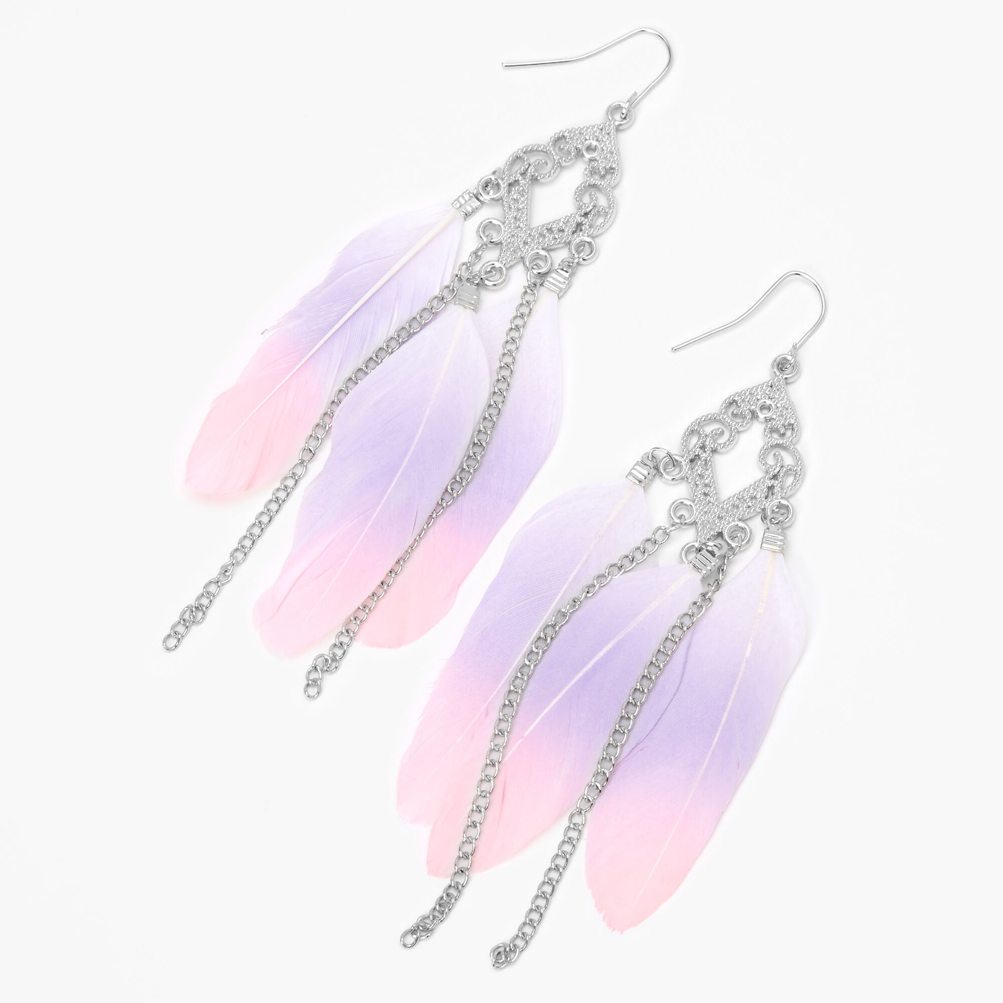 Claire's feather earrings sale