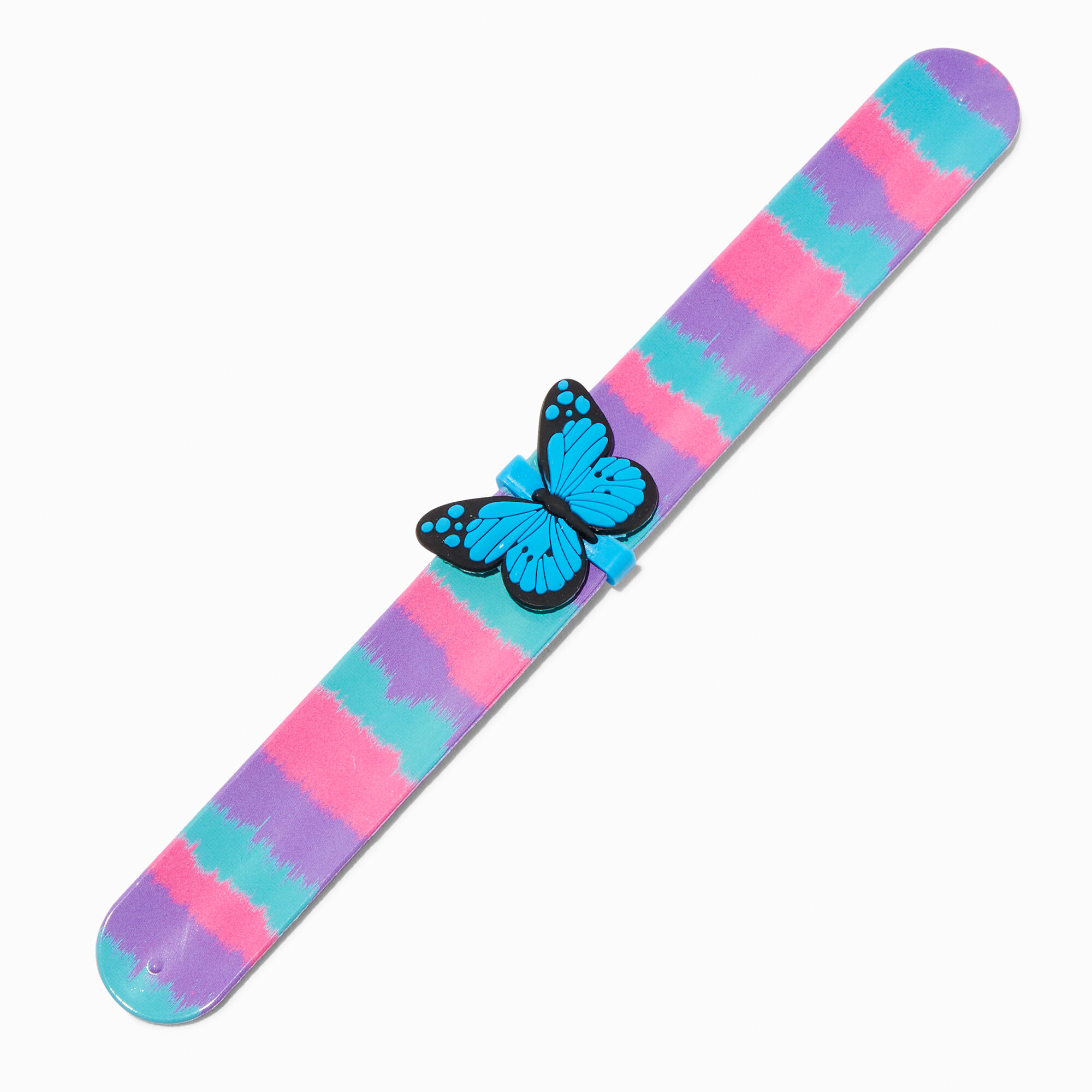 View Claires Butterfly Multicolored Slap Bracelet Blue information