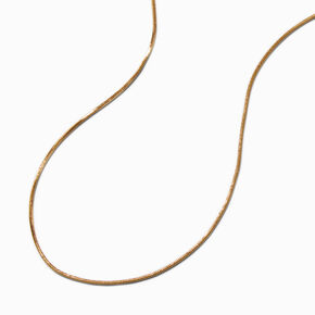 Gold-tone Stainless Steel Mini Snake Chain Necklace,