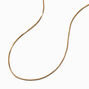 Gold-tone Stainless Steel Mini Snake Chain Necklace,