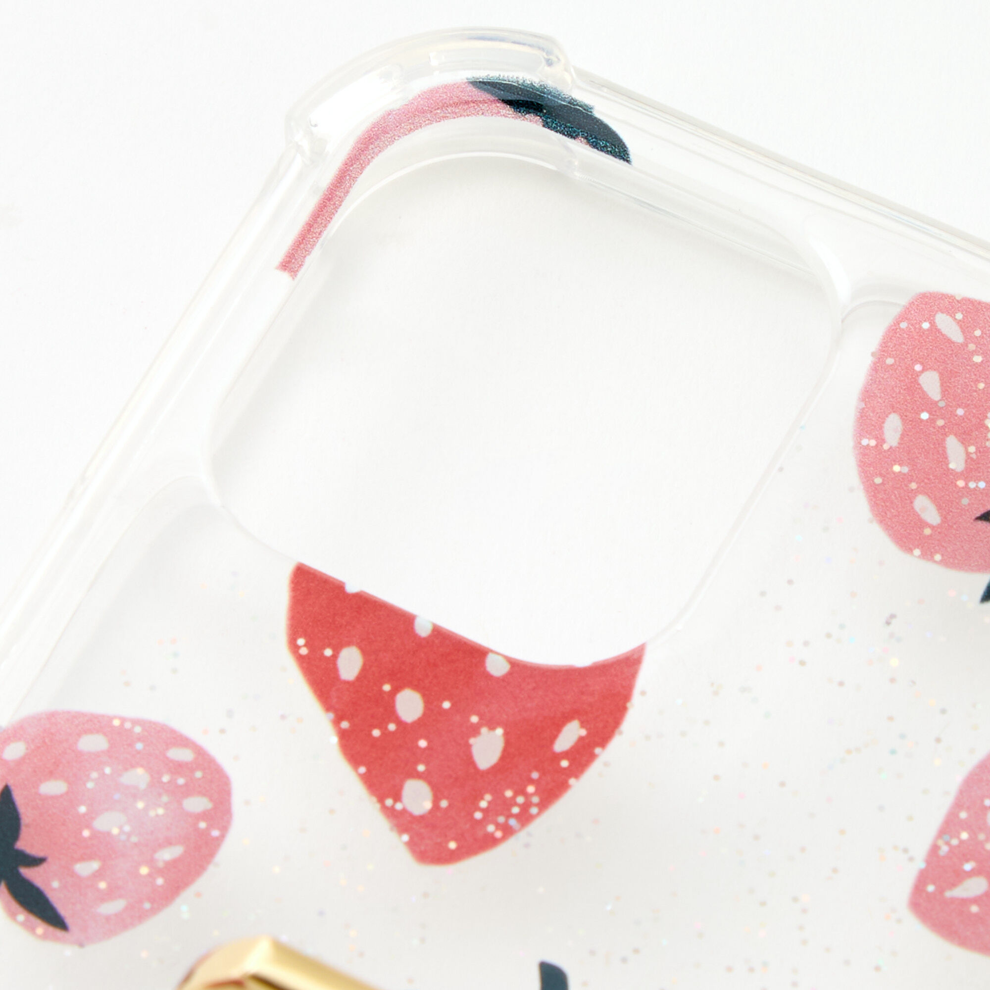 Strawberry Ring Holder Protective Phone Case Fits iPhone 12 12