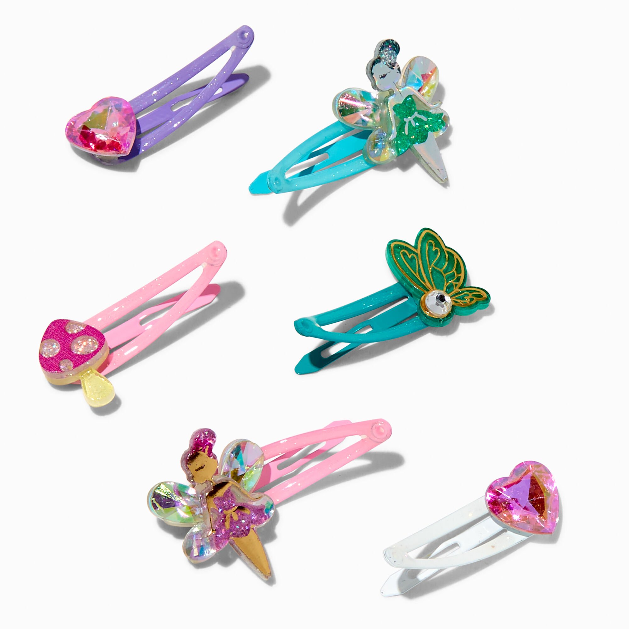 Claire's Club Fairy Icon Snap Hair Clips - 6 Pack,
