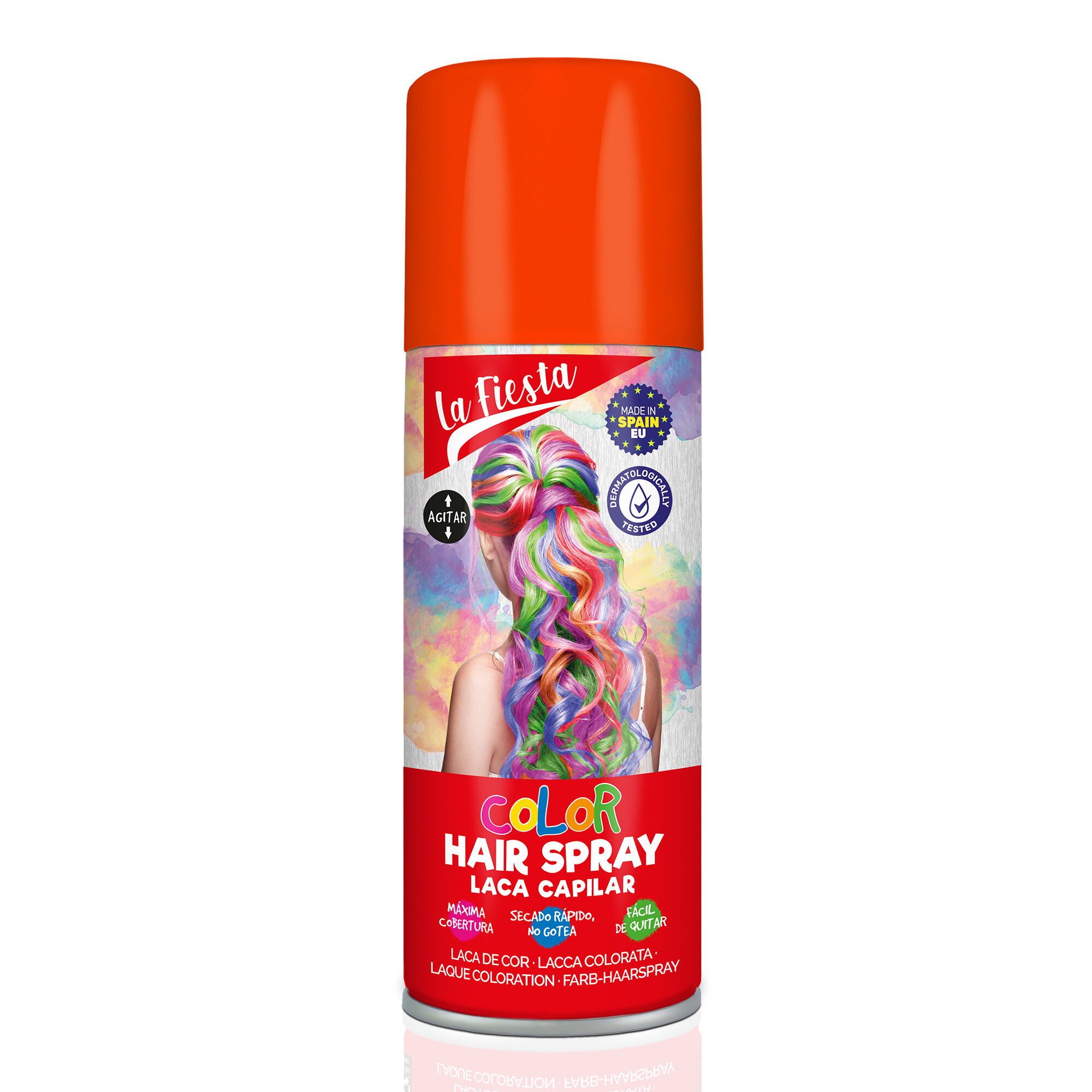 View Claires La Fiesta Color Hair Spray Orange information