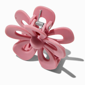 Mauve Open Flower Hair Claw,
