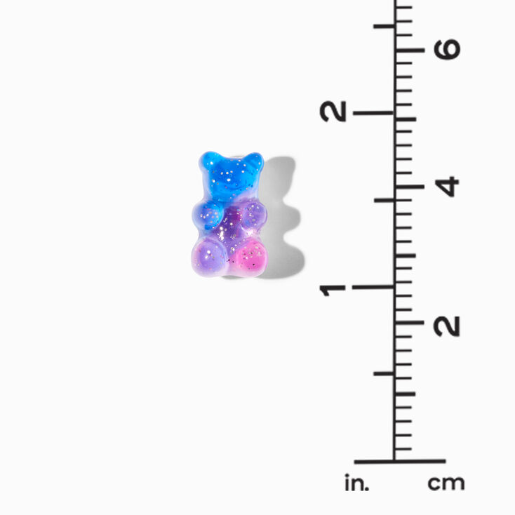 Blue Ombr&eacute; Glow In The Dark Gummy Bears&reg; Stud Earrings,