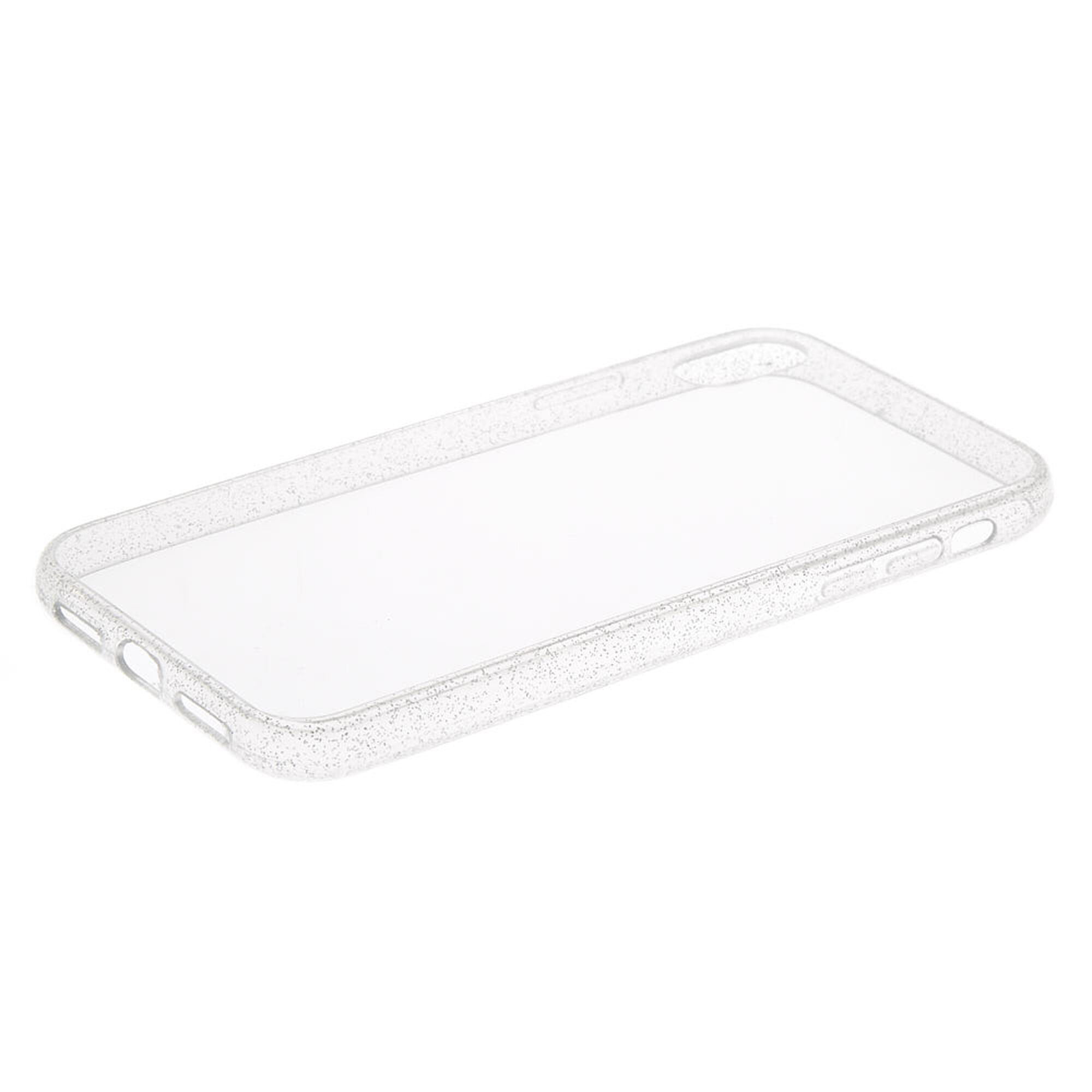 Clear Glitter Border Phone Case - Fits iPhone XR | Claire's US