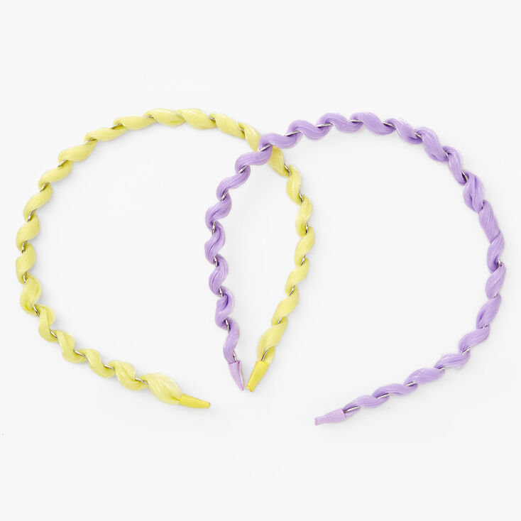 Purple and Yellow Headbands, 2 Pack,