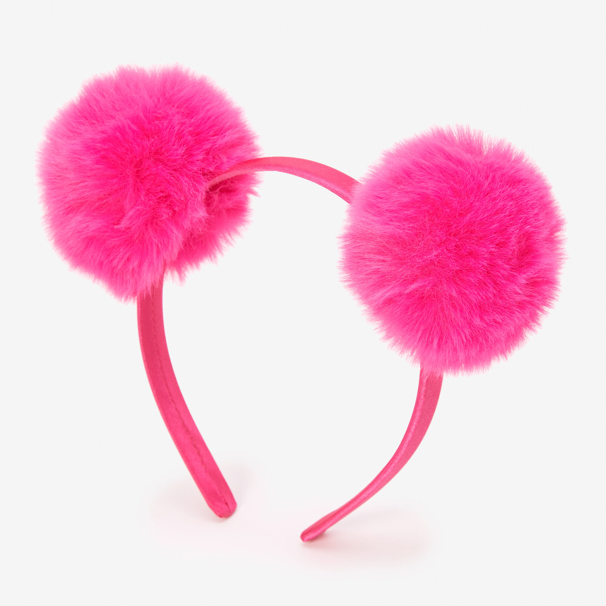 View Claires Pom Ears Headband Pink information