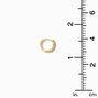 18k Yellow Gold Plated Emerald Hoop Connector Chain Teardrop Stud Earring Set - 5 Pack,