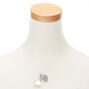 Holographic Heart Locket Pendant Necklace - Purple,