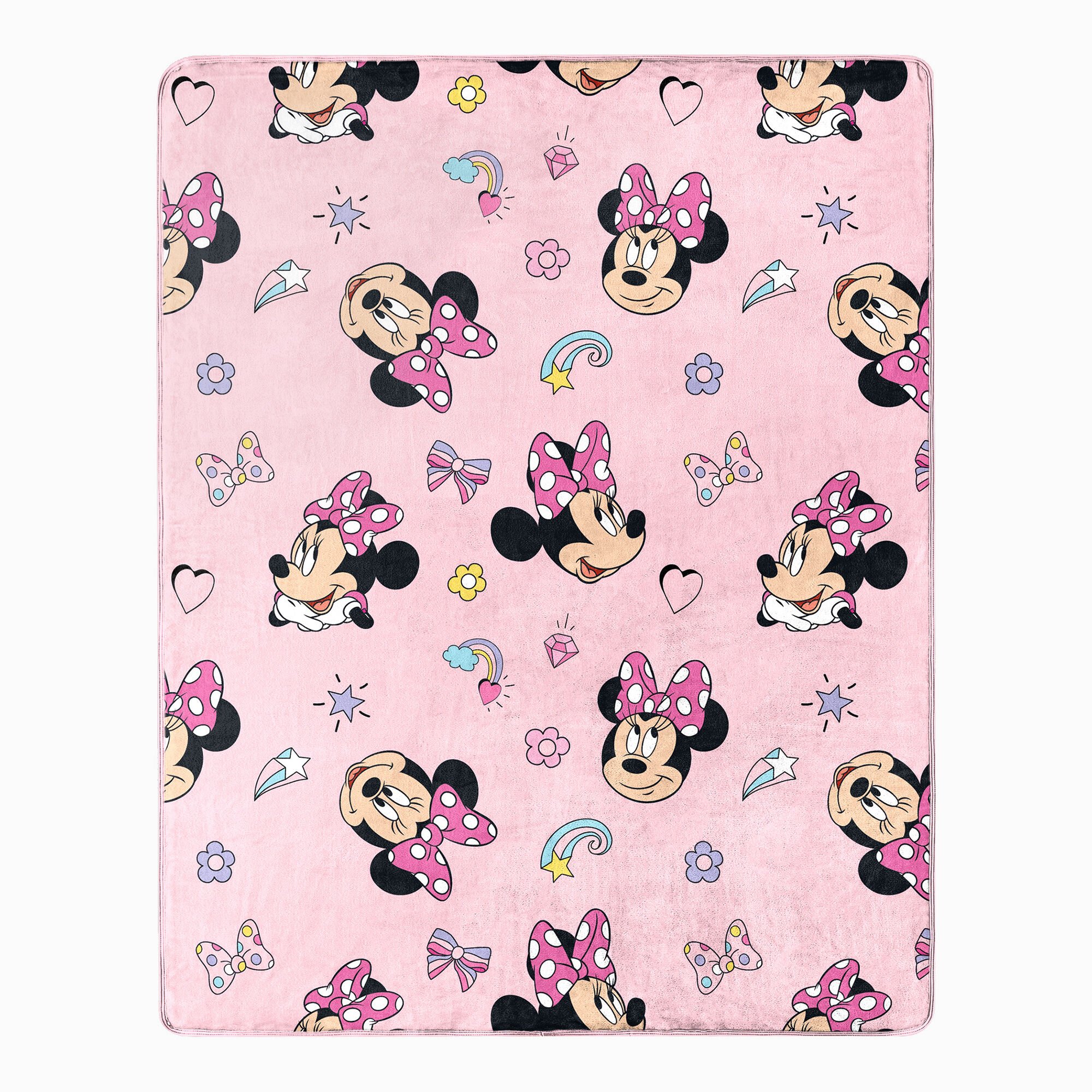 Disney Minnie Mouse Hugger Pillow & Silk Touch Throw Set,