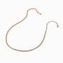 Gold-tone Stainless Steel Three-Rope Braided Chain Necklace,