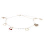 Silver Cherry Charms Anklet,