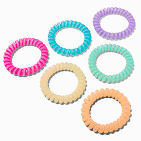 Claire&#39;s Club Matte Neon Coil Bracelets - 6 Pack,