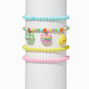 Bracelets &eacute;lastiques avec perles de rocaille petits animaux pastel Claire&#39;s&nbsp;Club - Lot de 4,