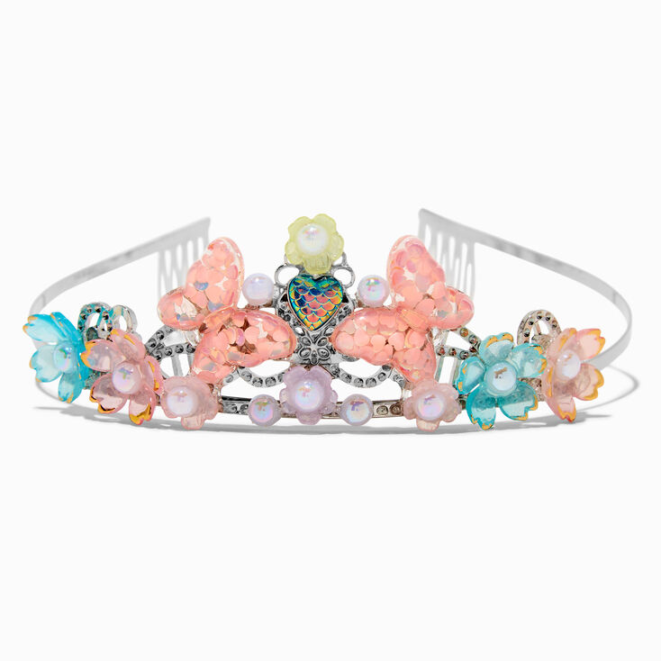 Diad&egrave;me perle d&#39;imitation florale et papillon Claire&#39;s Club,