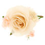 Champagne Flower Butterfly Hair Clip - Cream,