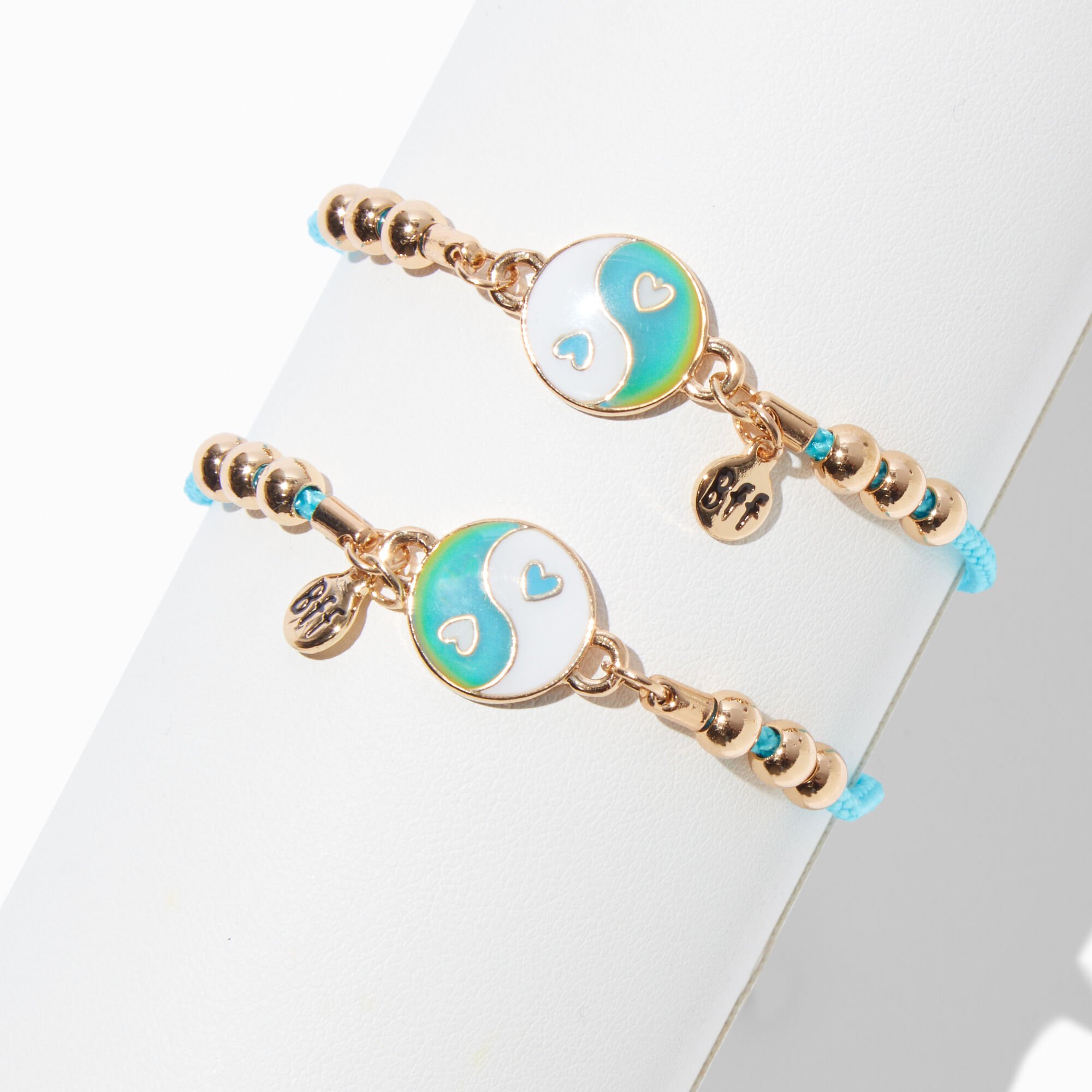 Best Friends Yin Yang Adjustable Friendship Bracelets - 2 Pack,