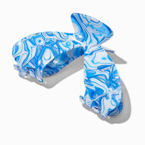 Light Blue Swirl &#39;V&#39; Hair Claw,
