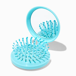 Varsity Initial Pop-Up Hair Brush Compact Mirror - K,