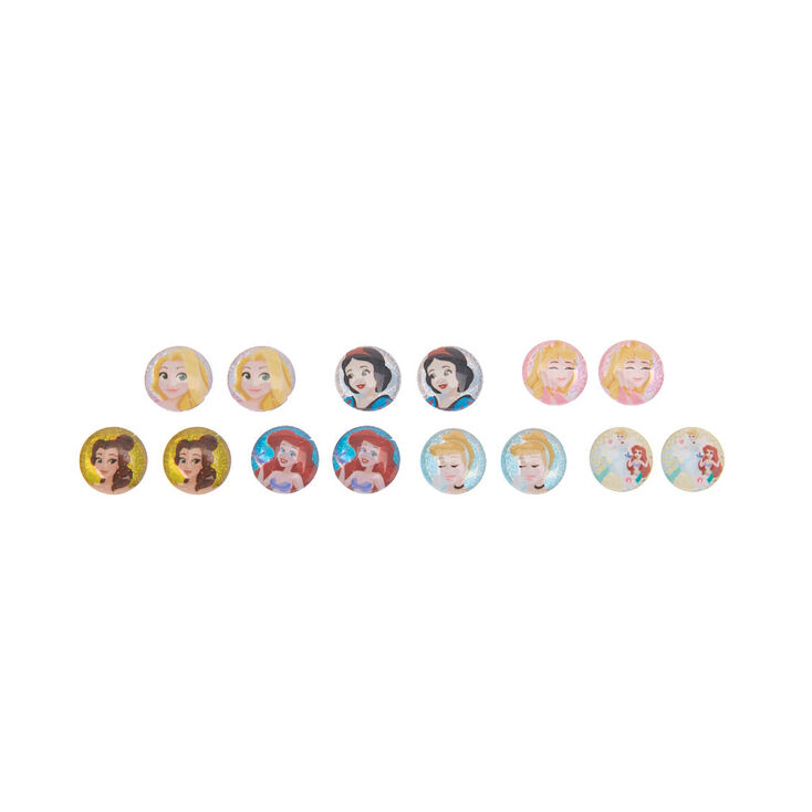 Boucles d&#39;oreille autocollantes et bagues &copy;Disney Princess - Lot de 7,