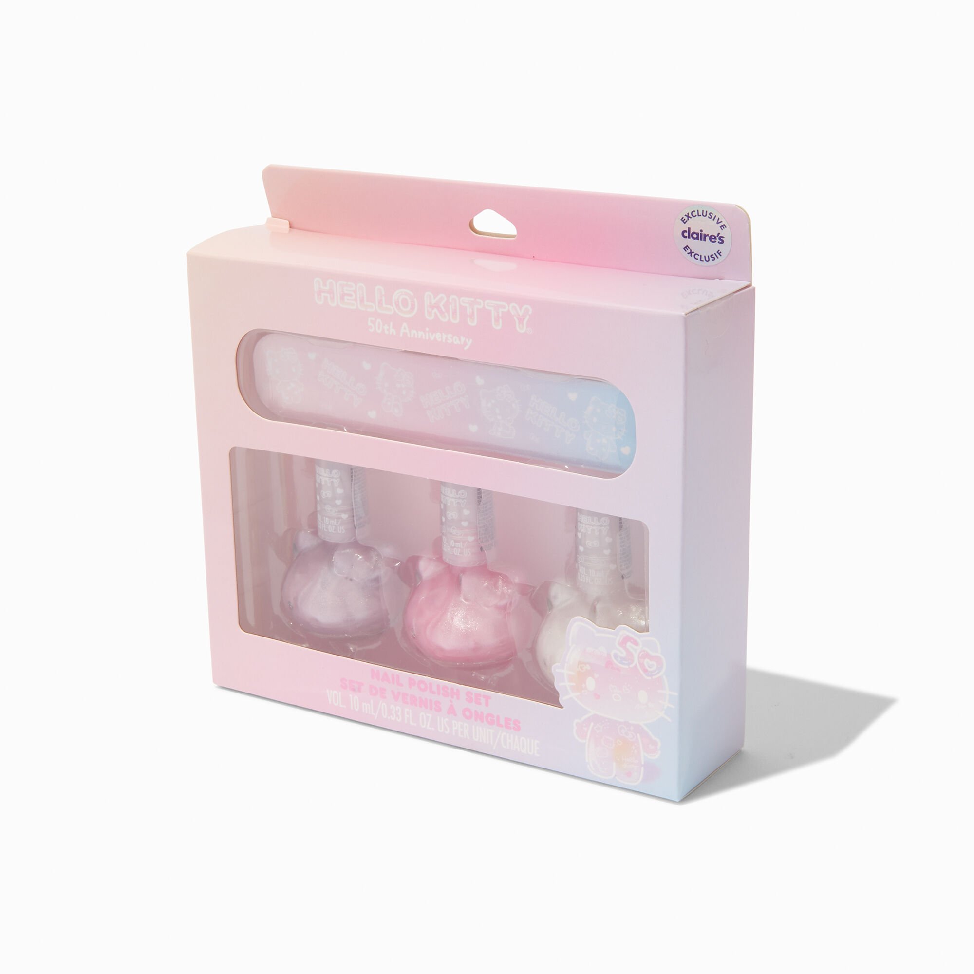 Hello Kitty® 50th Anniversary Claire's Exclusive Nail Polish Set - 4 Pack,