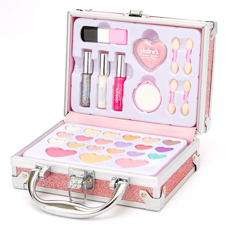Glitter Travel Case Makeup Set - Pink,