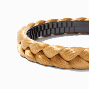 Caramel Blonde Faux Hair Braided Headband,
