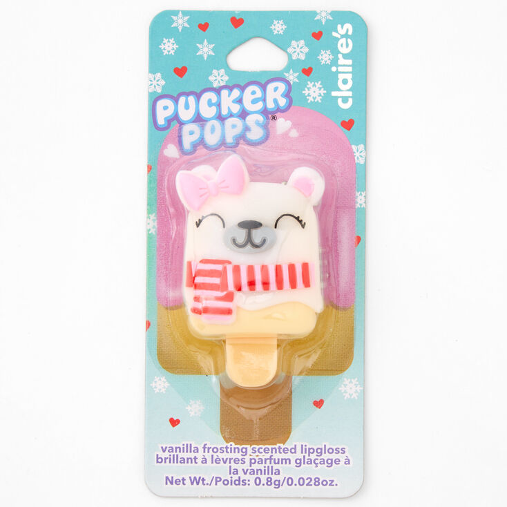 Pucker Pops&reg;  Polar Bear Lip Gloss - Vanilla Frosting,