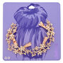 Rose Gold-tone Rhinestone Flower Hair Swag,